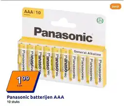 Action Panasonic batterijen AAA aanbieding