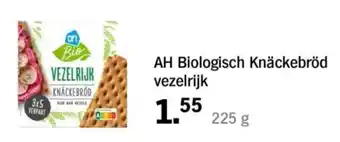 Albert Heijn AH Biologisch Knäckebröd vezelrijk aanbieding