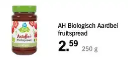 Albert Heijn AH Biologisch Aardbei fruitspread aanbieding