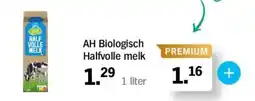 Albert Heijn AH Biologisch Halfvolle melk aanbieding