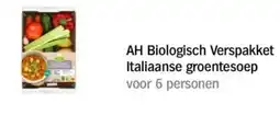Albert Heijn AH Biologisch Verspakket Italiaanse groentesoep aanbieding