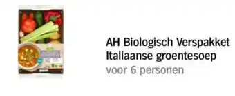 Albert Heijn AH Biologisch Verspakket Italiaanse groentesoep aanbieding