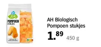 Albert Heijn AH Biologisch Pompoen stukjes aanbieding