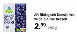 Albert Heijn AH Biologisch Doosje met wilde blauwe bessen aanbieding