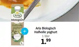 Albert Heijn Arla Biologisch Halfvolle yoghurt aanbieding