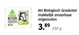 Albert Heijn AH Biologisch Grasboter makkelijk smeerbaar ongezouten aanbieding