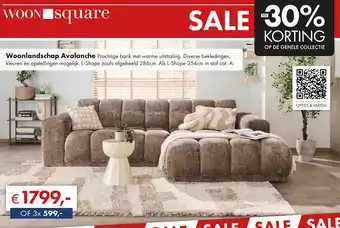 Woonsquare Woonlandschap Avalanche aanbieding