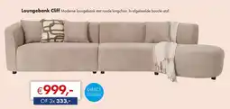 Woonsquare Loungebank Cliff aanbieding