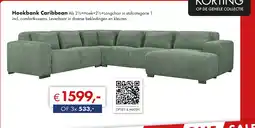 Woonsquare Hoekbank Caribbean aanbieding