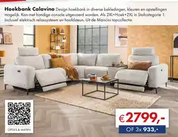 Woonsquare Hoekbank Calavino aanbieding