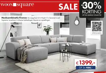 Woonsquare Hoekcombinatie Firenze aanbieding