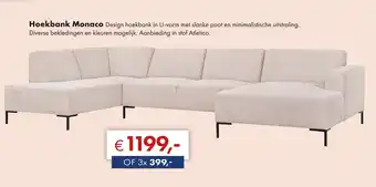 Woonsquare Hoekbank Monaco aanbieding