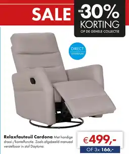 Woonsquare Relaxfauteuil Cardona aanbieding