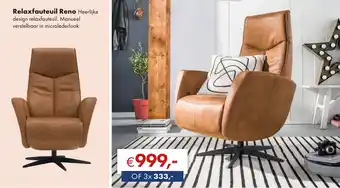 Woonsquare Relaxfauteuil Reno aanbieding