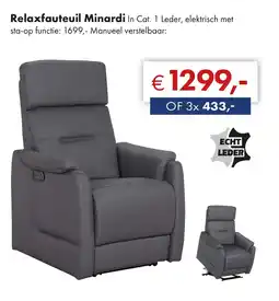 Woonsquare Relaxfauteuil Minardi aanbieding