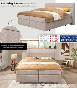 Woonsquare Boxspring Sunrise aanbieding