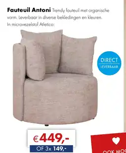 Woonsquare Fauteuil Antoni aanbieding