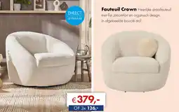 Woonsquare Fauteuil Crown aanbieding