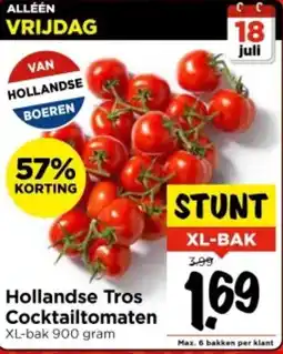 Vomar Voordeelmarkt Hollandse Tros Cocktailtomaten aanbieding