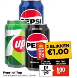 Vomar Voordeelmarkt Pepsi of 7up aanbieding