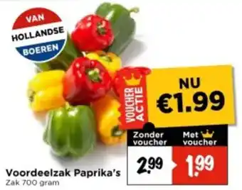 Vomar Voordeelmarkt Voordeelzak Paprika's aanbieding