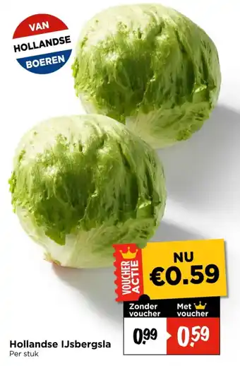 Vomar Voordeelmarkt Hollandse IJsbergsla aanbieding