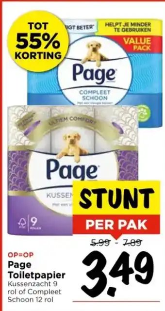 Vomar Voordeelmarkt Page Toiletpapier aanbieding