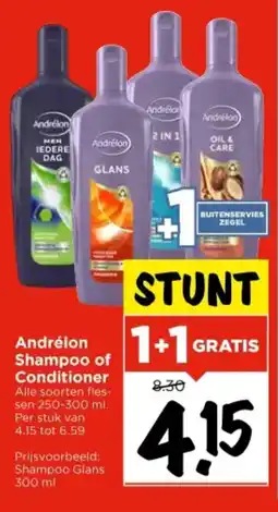 Vomar Voordeelmarkt Andrélon Shampoo of Conditioner aanbieding