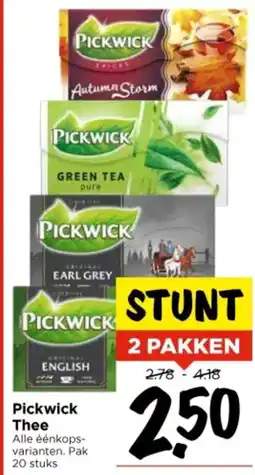 Vomar Voordeelmarkt Pickwick Thee aanbieding