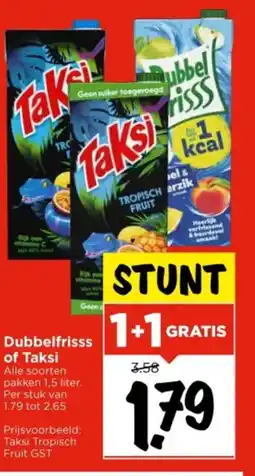 Vomar Voordeelmarkt Dubbelfrisss of Taksi aanbieding