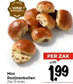 Vomar Voordeelmarkt Mini Rozijnenbollen aanbieding