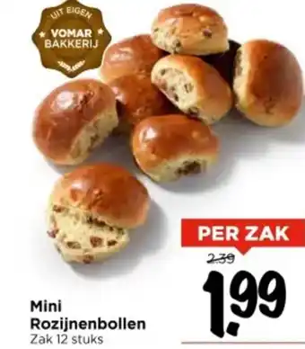 Vomar Voordeelmarkt Mini Rozijnenbollen aanbieding