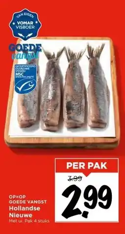 Vomar Voordeelmarkt GOEDE VANGST Hollandse Nieuwe aanbieding