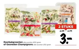 Vomar Voordeelmarkt Roerbakgroenten alle soorten 400 gram of Gesneden Champignons alle soorten 250 gram aanbieding