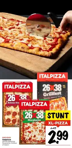 Vomar Voordeelmarkt DIEPVRIES Italpizza aanbieding