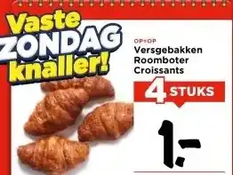 Vomar Voordeelmarkt Versgebakken Roomboter Croissants aanbieding