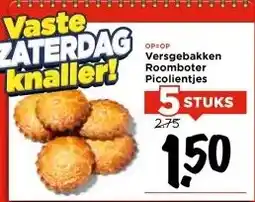 Vomar Voordeelmarkt Versgebakken Roomboter Picolientjes aanbieding