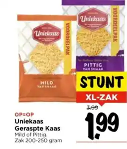 Vomar Voordeelmarkt Uniekaas Geraspte Kaas aanbieding