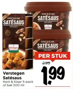 Vomar Voordeelmarkt Verstegen Satésaus aanbieding