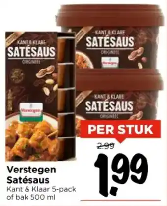 Vomar Voordeelmarkt Verstegen Satésaus aanbieding