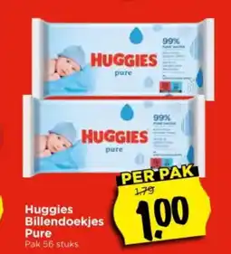 Vomar Voordeelmarkt Huggies Billendoekjes Pure aanbieding
