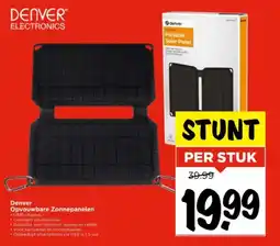 Vomar Voordeelmarkt Denver Opvouwbare Zonnepanelen aanbieding