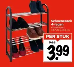 Vomar Voordeelmarkt Schoenenrek 4 lagen aanbieding