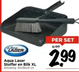 Vomar Voordeelmarkt Aqua Laser Stoffer en Blik XL aanbieding