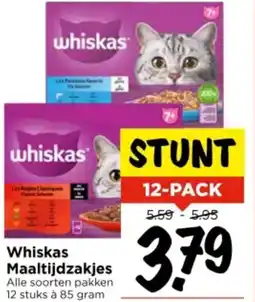 Vomar Voordeelmarkt Whiskas Maaltijdzakjes aanbieding