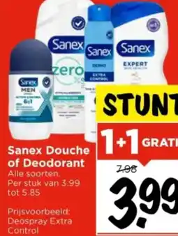 Vomar Voordeelmarkt Sanex Douche of Deodorant aanbieding
