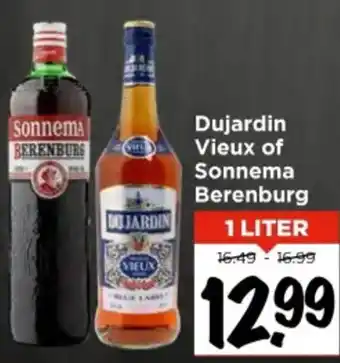 Vomar Voordeelmarkt Dujardin Vieux of Sonnema Berenburg aanbieding