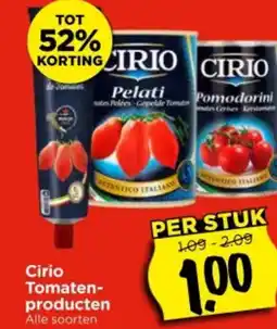 Vomar Voordeelmarkt Cirio Tomaten producten aanbieding