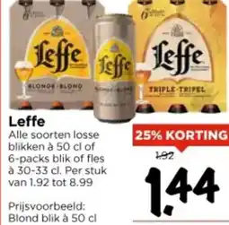Vomar Voordeelmarkt Leffe aanbieding