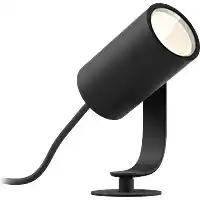 Amazon Philips Hue Lily tuinspot - wit en gekleurd licht - 1-spot - zwart - LowVolt - basis aanbieding